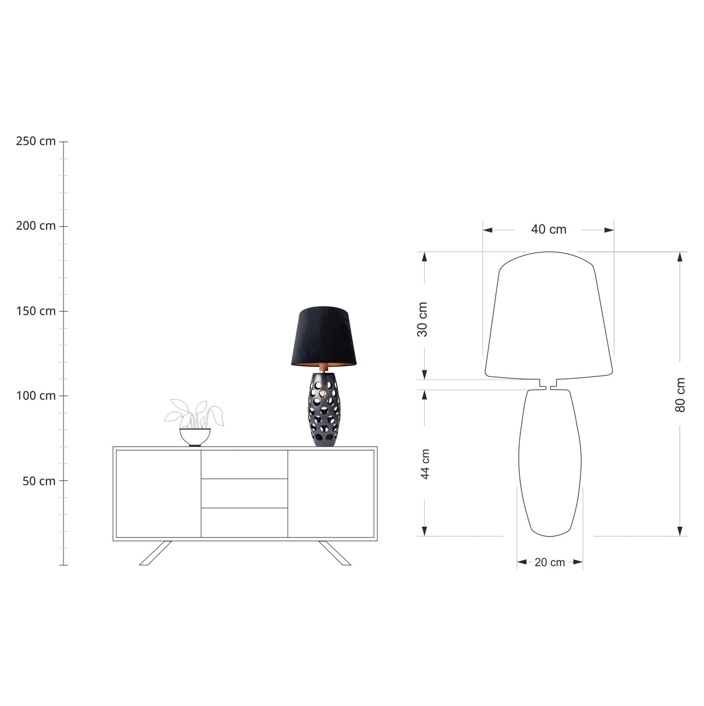 Lampa z abażurem - Coma Simple - zdjęcie 8