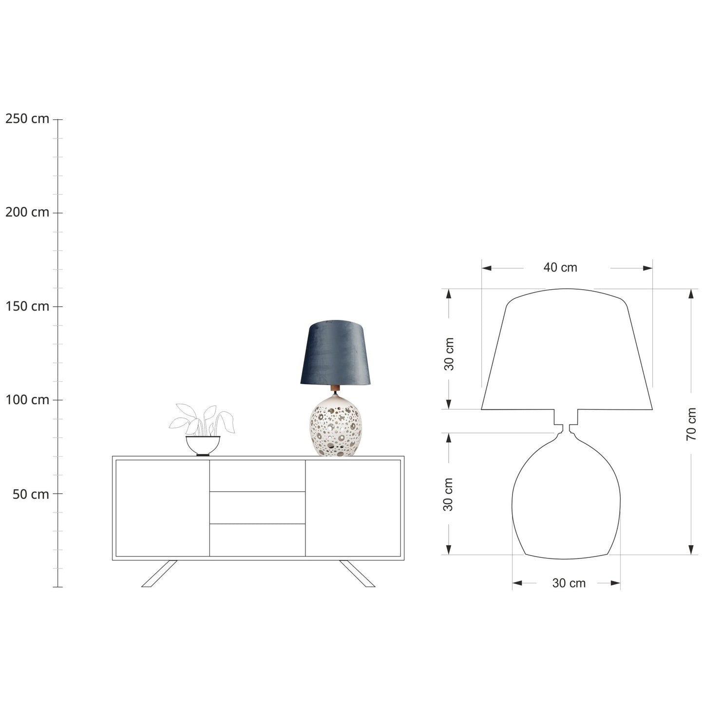 Lampa z abażurem - Orion Deco - zdjęcie 7