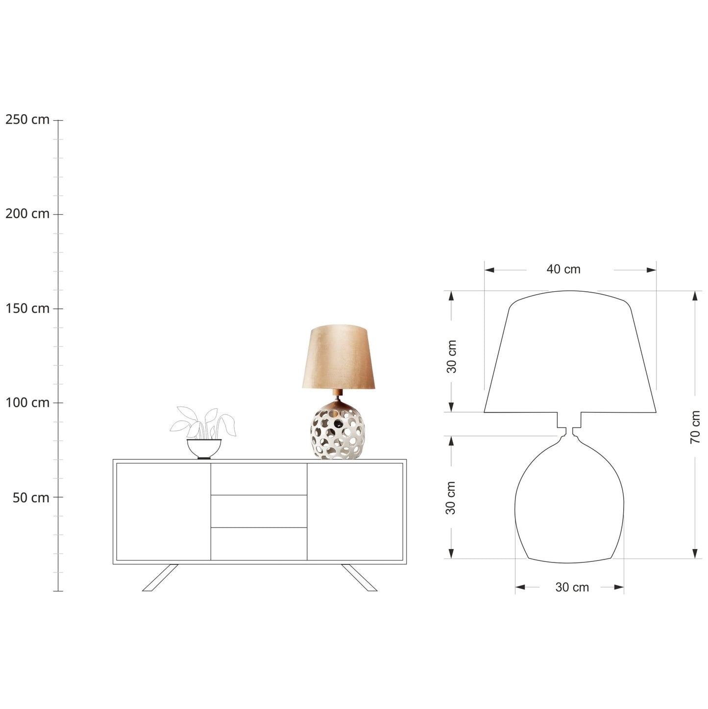 Lampa z abażurem - Orion Simple - zdjęcie 7