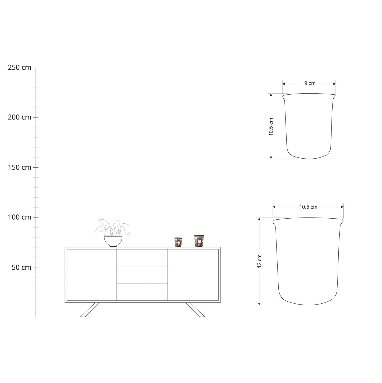 Lampion LAVA Classic - średni - w użyciu