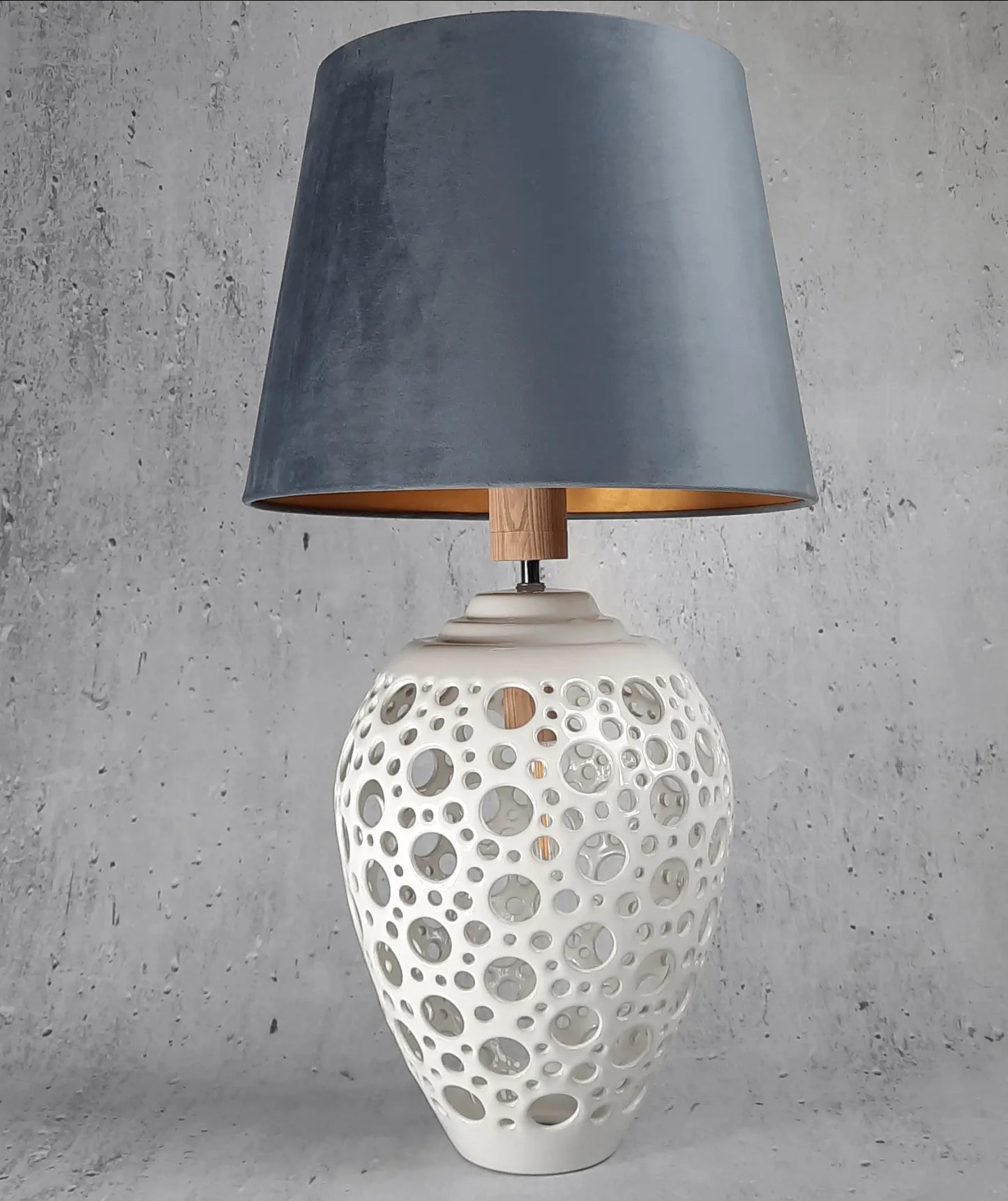 Lampa z abażurem - Galaxy Deco - widok z boku