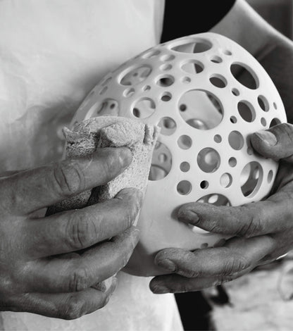 Lampion LAVA Cocount - średni - widok z boku