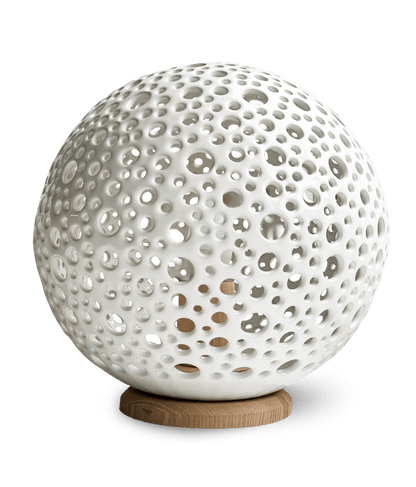 Lampion ceramiczny MOON Shine z podstawą