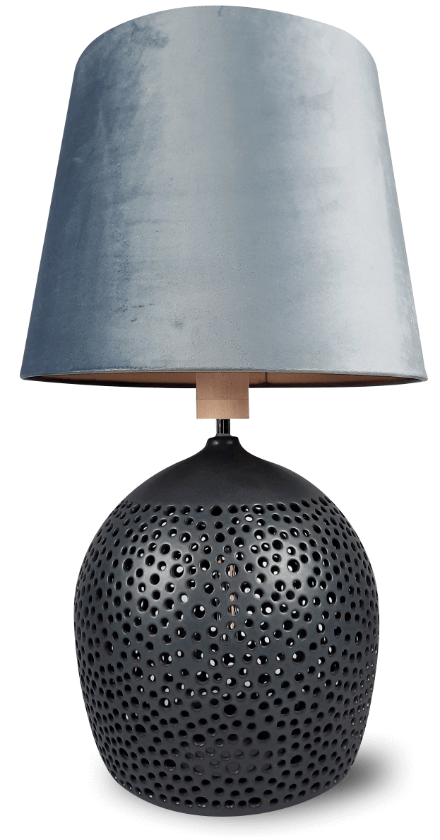 Lampa ceramiczna z abażurem - Orion Art