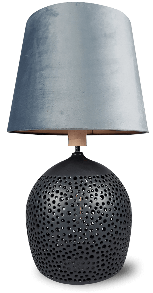 Lampa ceramiczna z abażurem - Orion Art