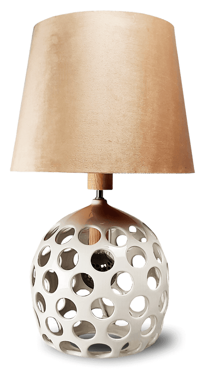 Lampa ceramiczna z abażurem - Orion Simple