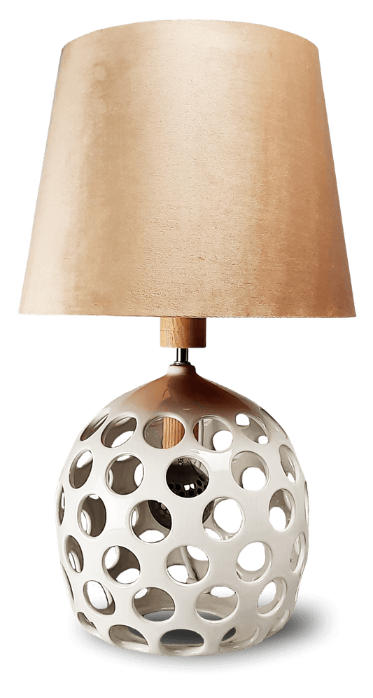 Lampa ceramiczna z abażurem - Orion Simple