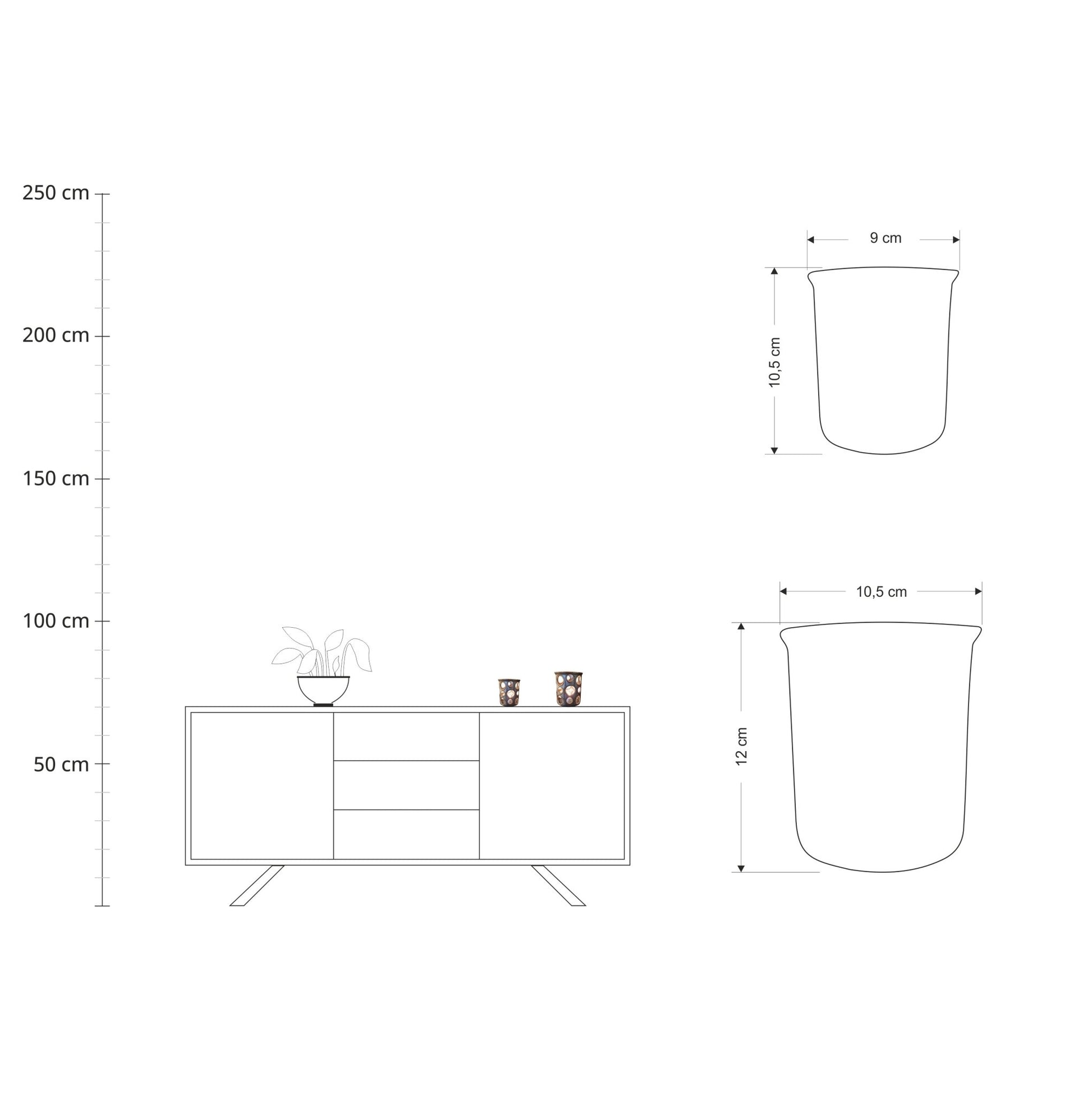 Lampion LAVA Classic - średni - w użyciu